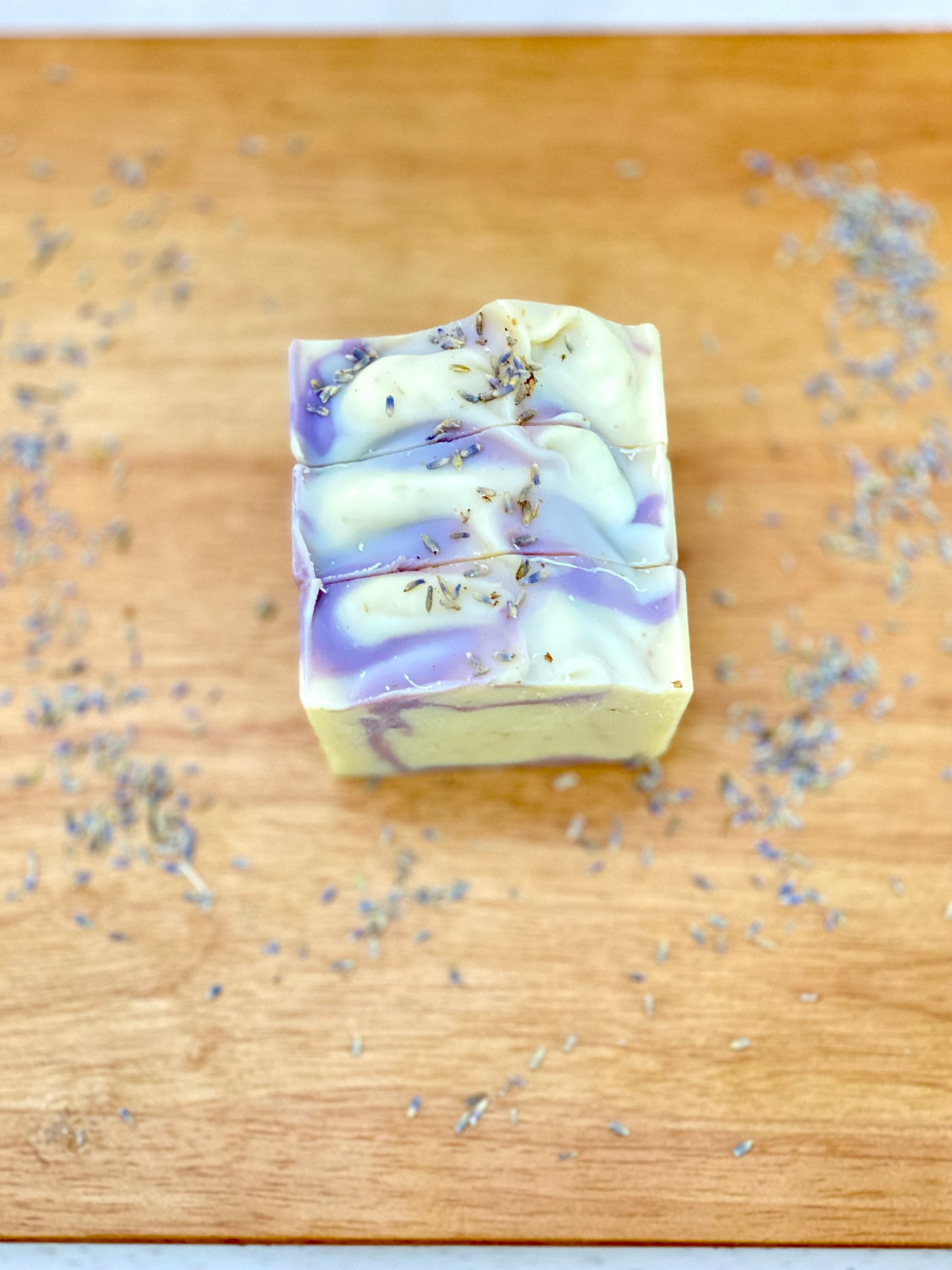 5 oz Lavender with Lavender Buds Handcrafted Soap - Pluff Mud Mercantile